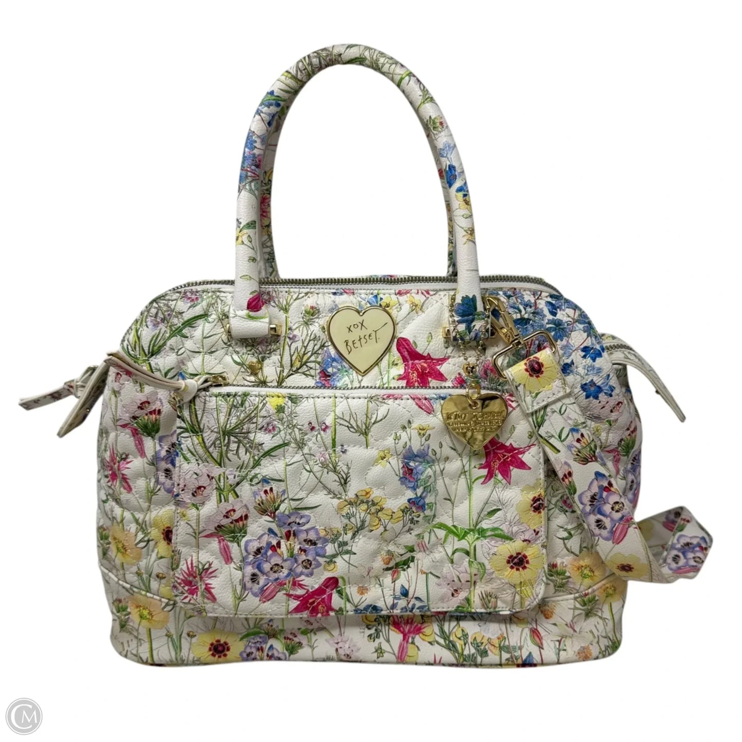 Quilted Handbag By Betsey Johnson, Size: Medium