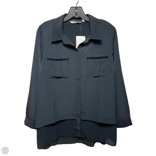 Top Long Sleeve By Soft Surroundings In Black, Size: Mp