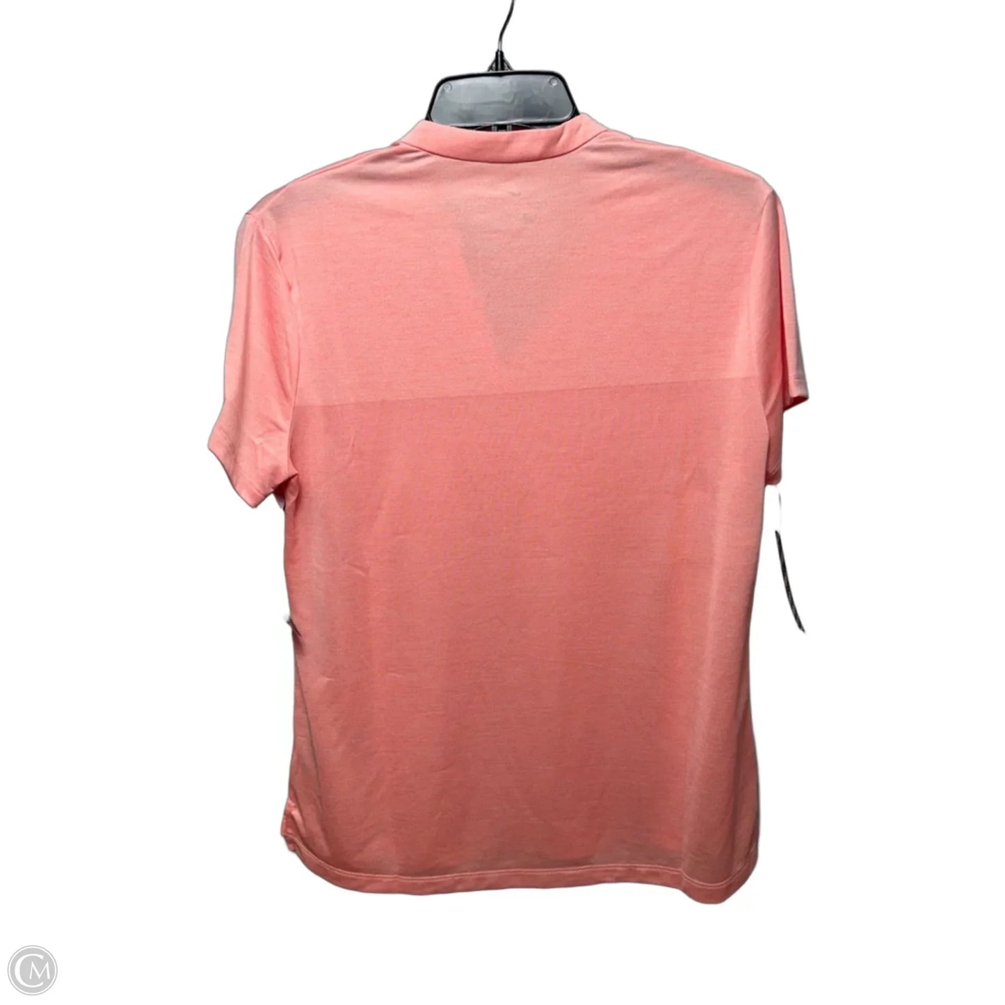 Zonal Cooling Athletic Top Short Sleeve By Nike Apparel In Peach, Size: L