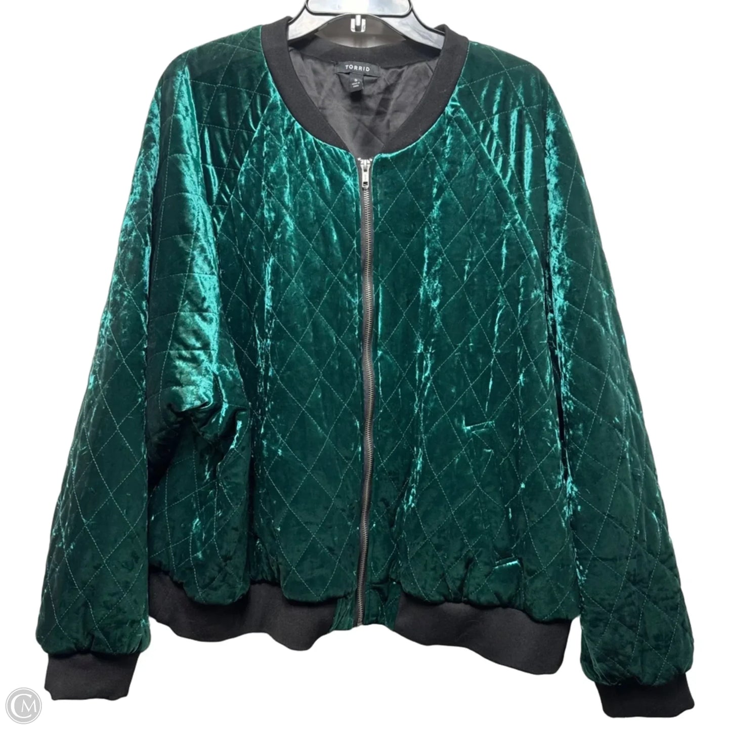 Jacket Puffer & Quilted By Torrid In Green, Size: 5x