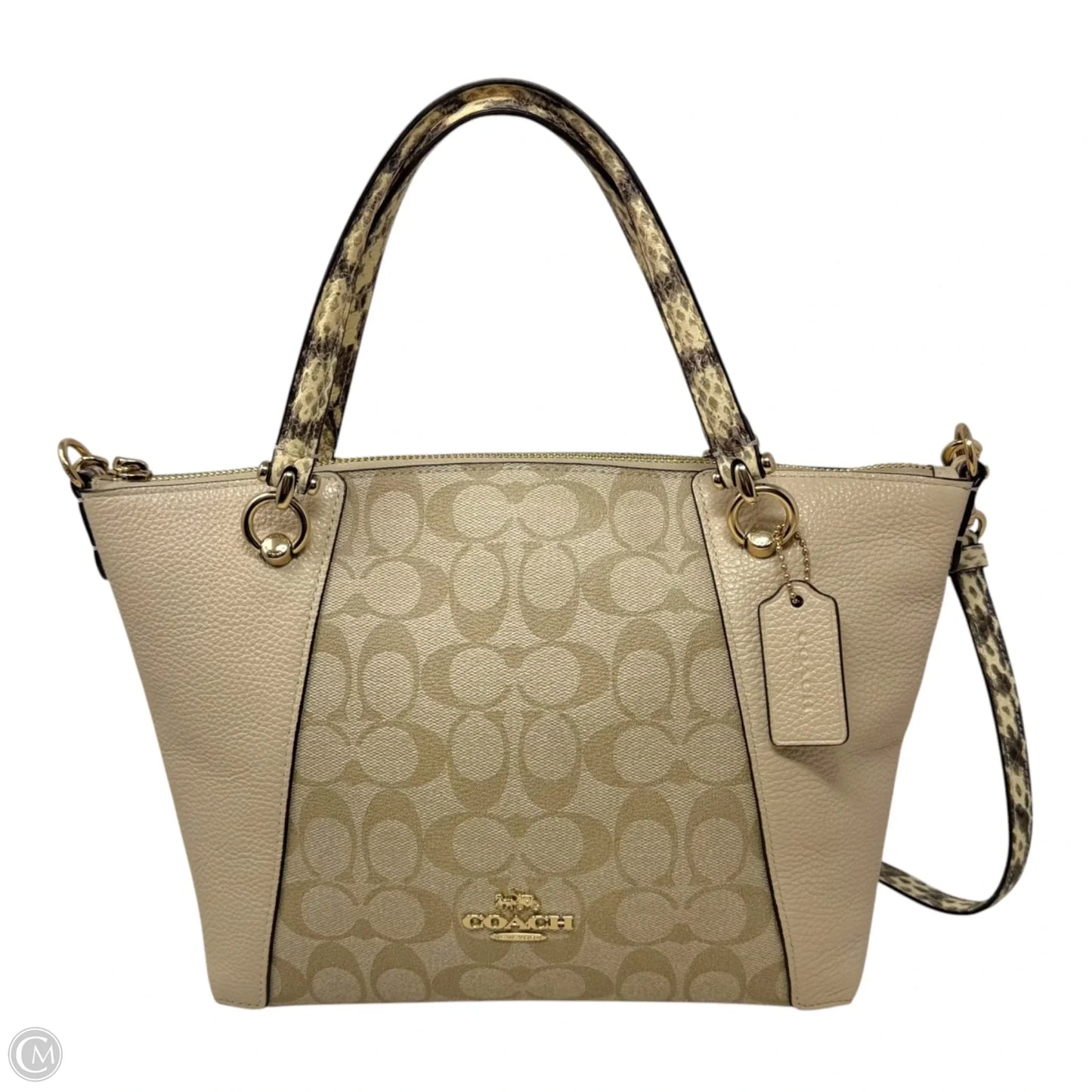 Kacey Satchel Handbag Designer By Coach, Size: Medium