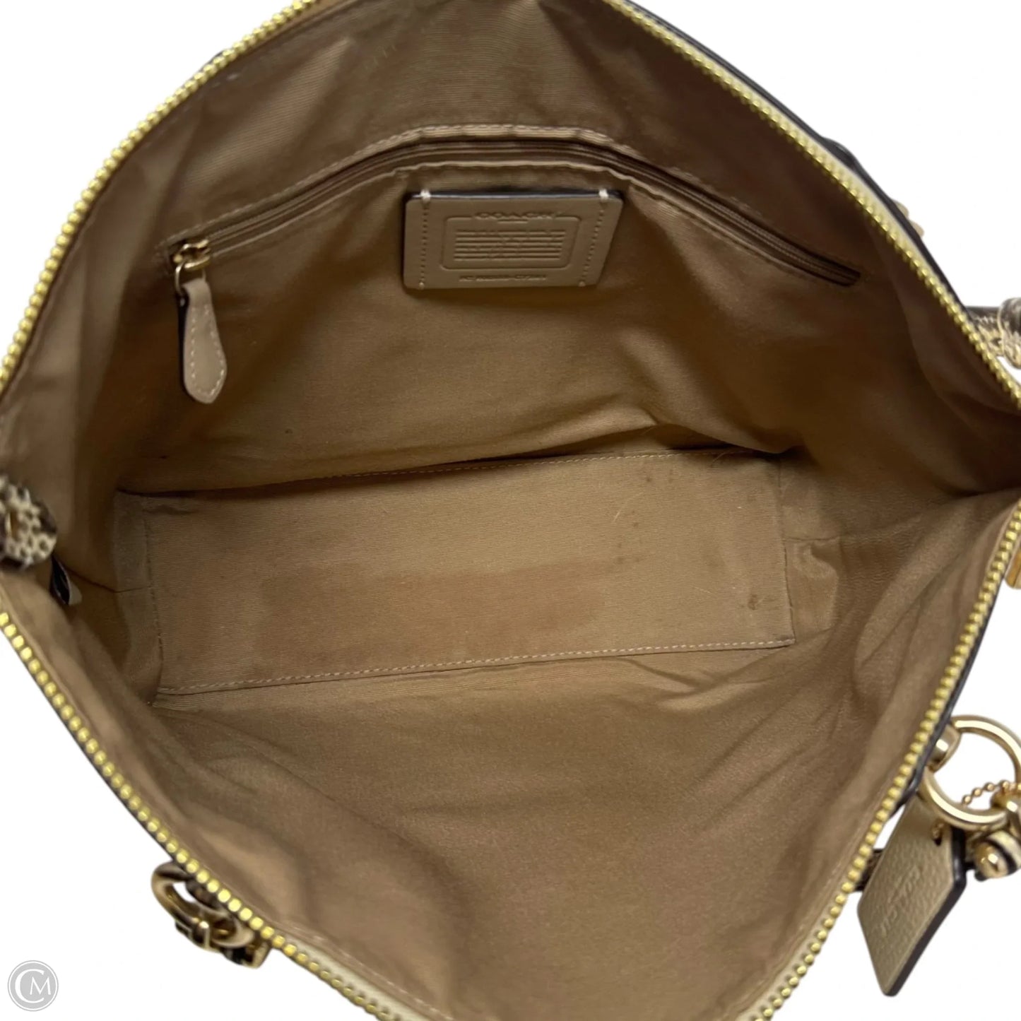 Kacey Satchel Handbag Designer By Coach, Size: Medium