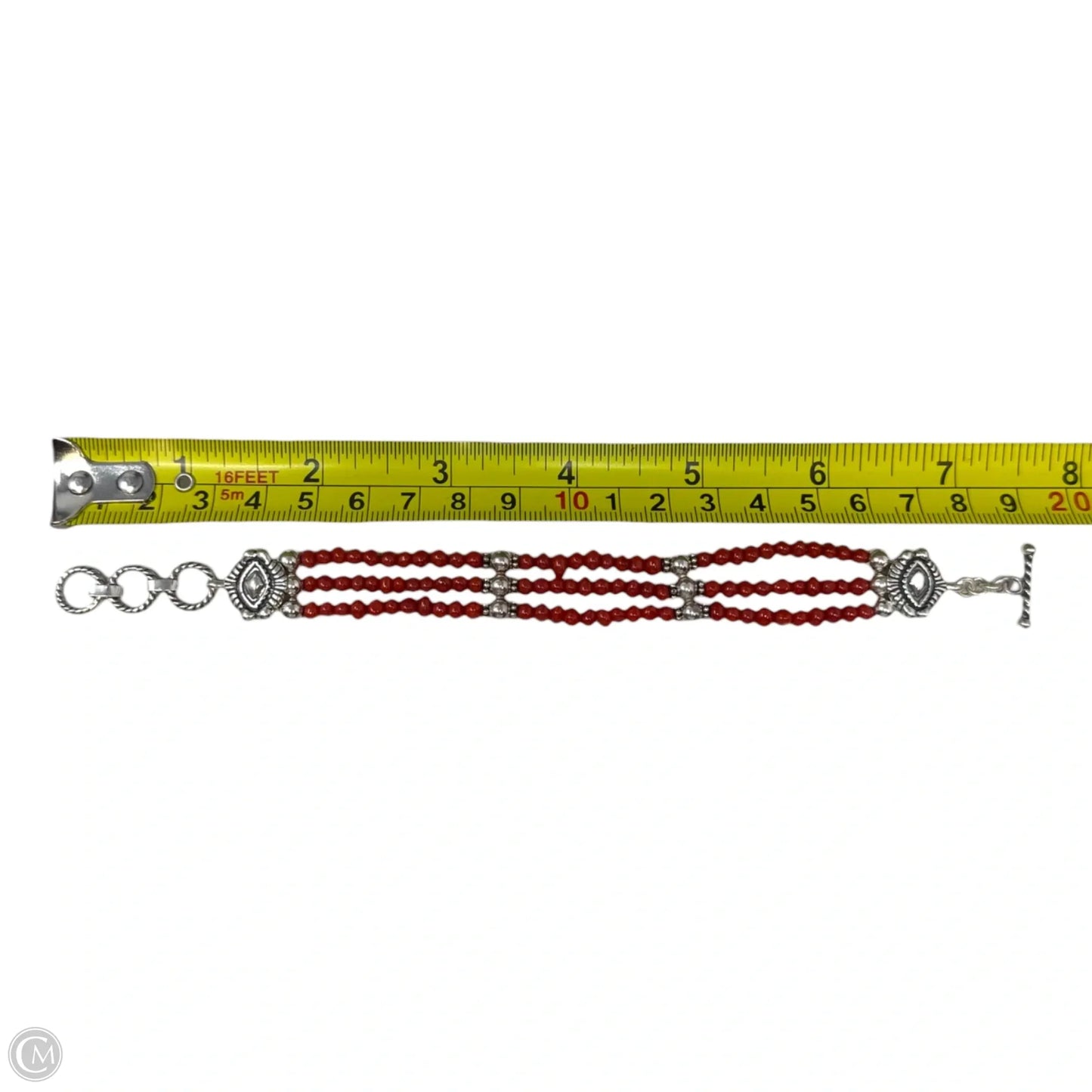 Layered Sterling Silver Bracelet Beaded By Michal Golan