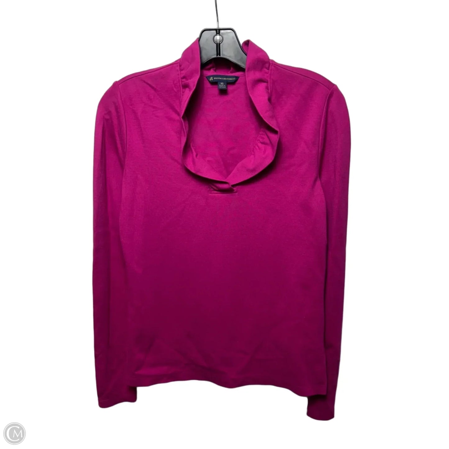Top Long Sleeve By Brooks Brothers In Pink, Size: Xs