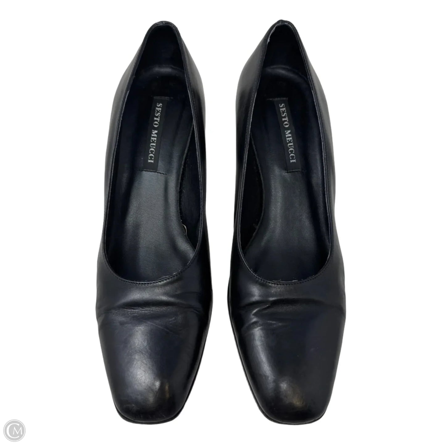 Vintage Shoes Heels Block By Sesto Meucci In Black, Size: 8.5