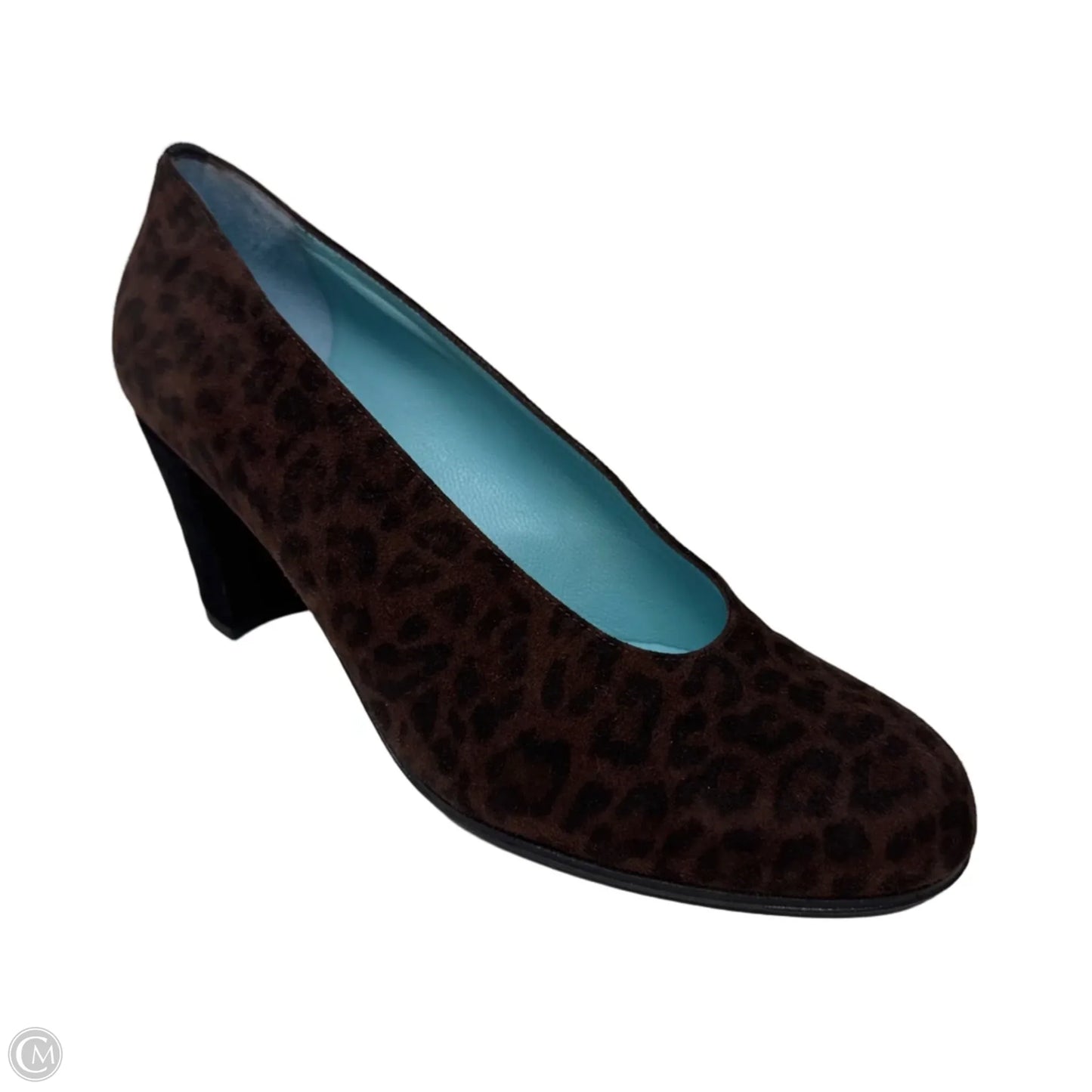 Vintage Suede Shoes Heels Block By Thierry Rabotin In Animal Print, Size: 8 (38)