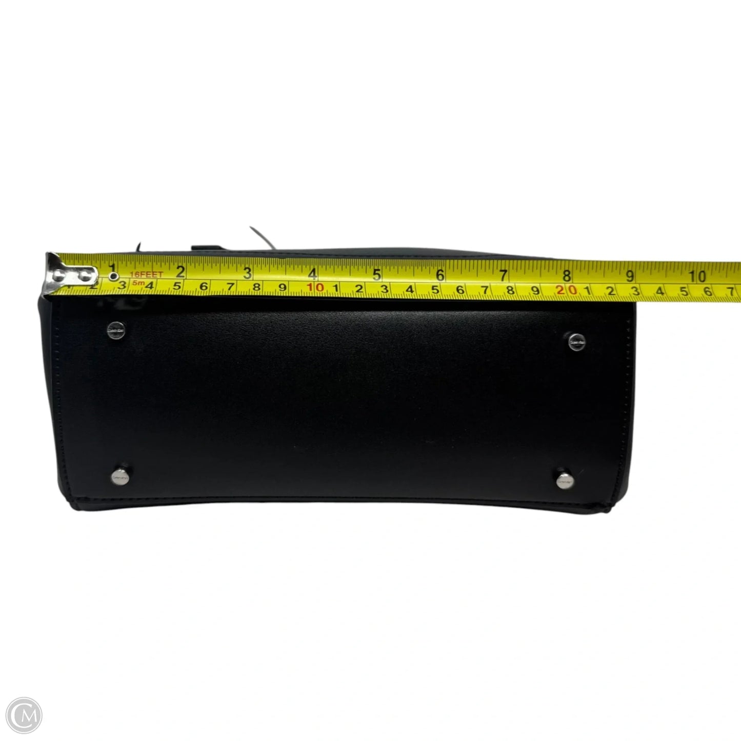 Two Tone Top Handle Handbag By Calvin Klein, Size: Medium