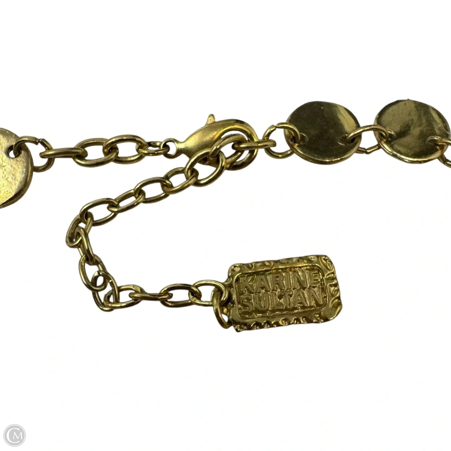 Double Gold Rounds Necklace Layered By Karine Sultan