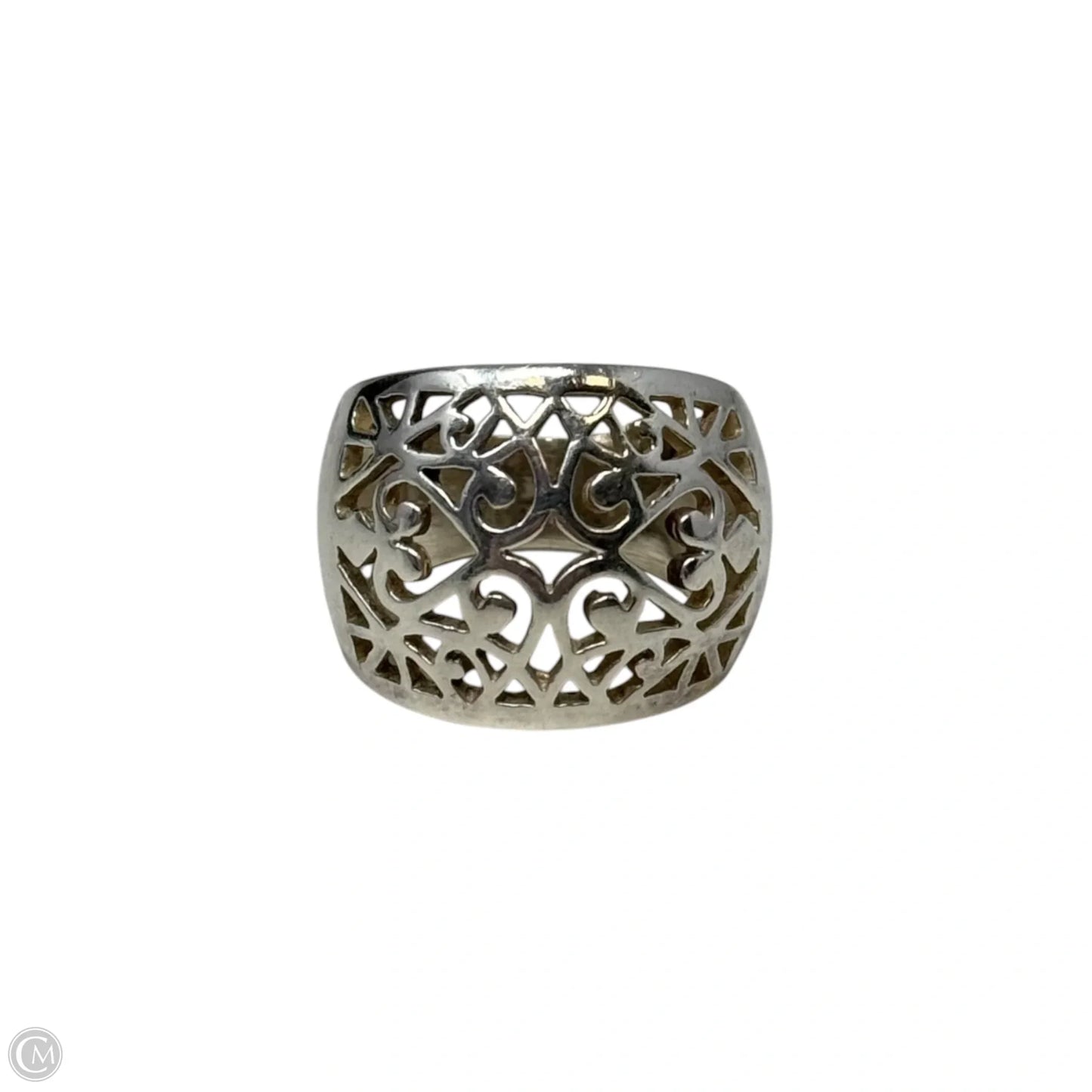 Scrollwork Ring Sterling Silver, Size: 7