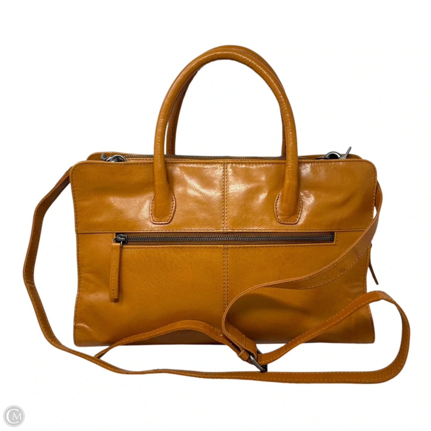 Handbag Leather By Spikes & Sparrow, Size: Medium