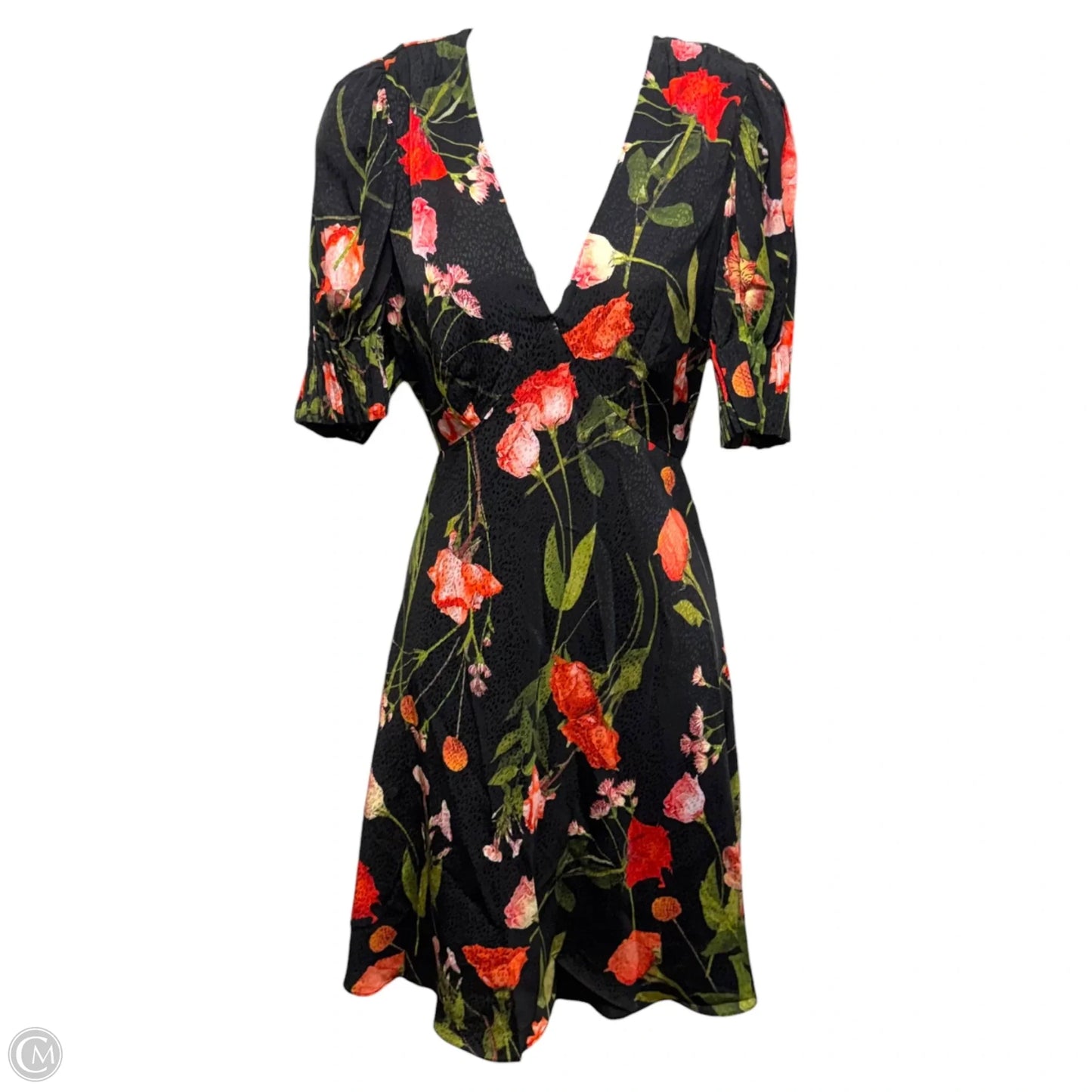 Sienno Mini Puff Sleeve Tea Dress By Ted Baker In Floral Print, Size: 6