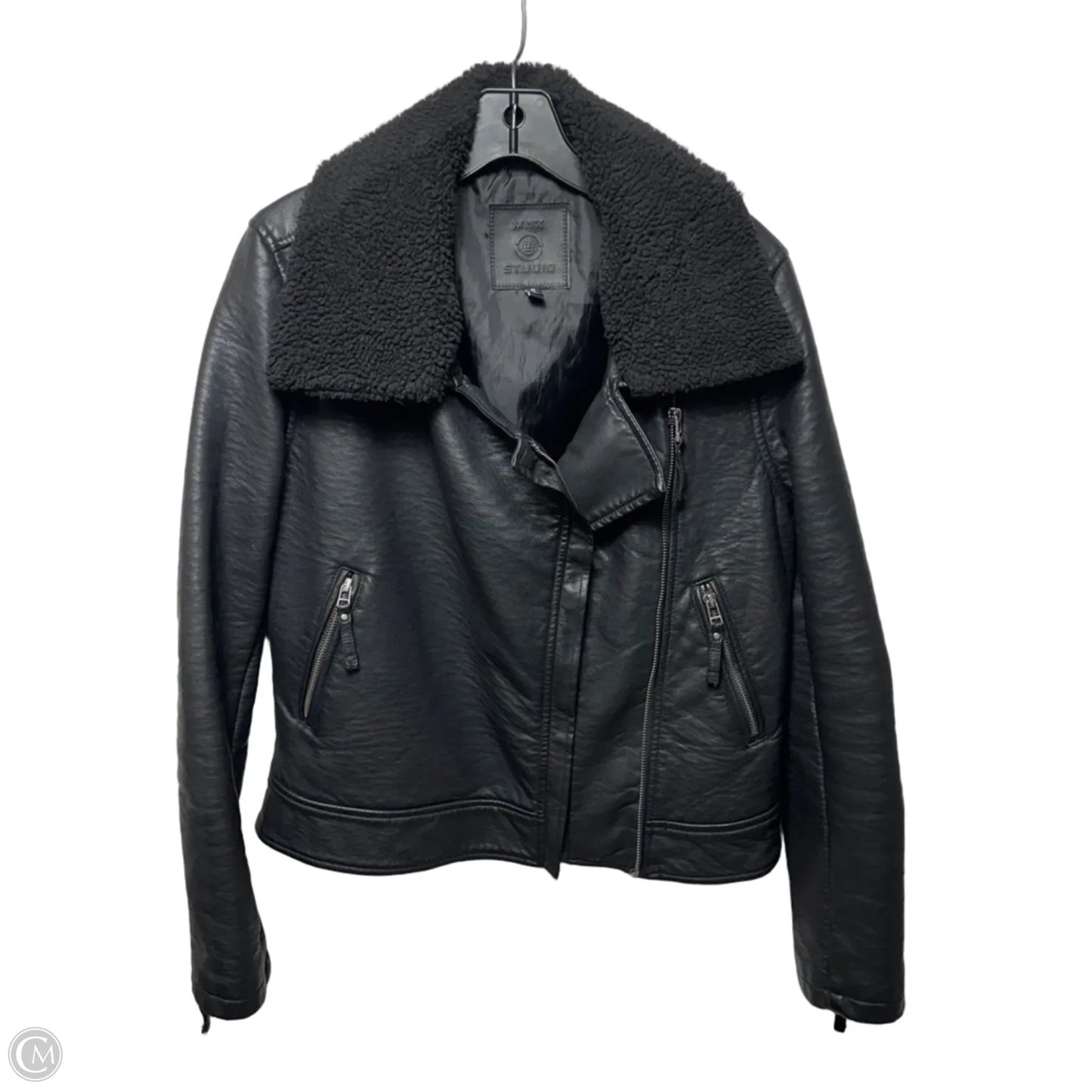 Jacket Moto By Max Studio In Black, Size: S
