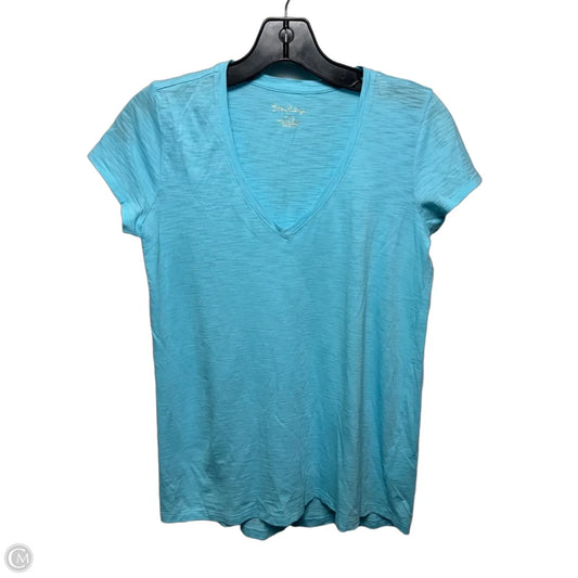Top Short Sleeve Designer By Lilly Pulitzer In Blue, Size: Xxs