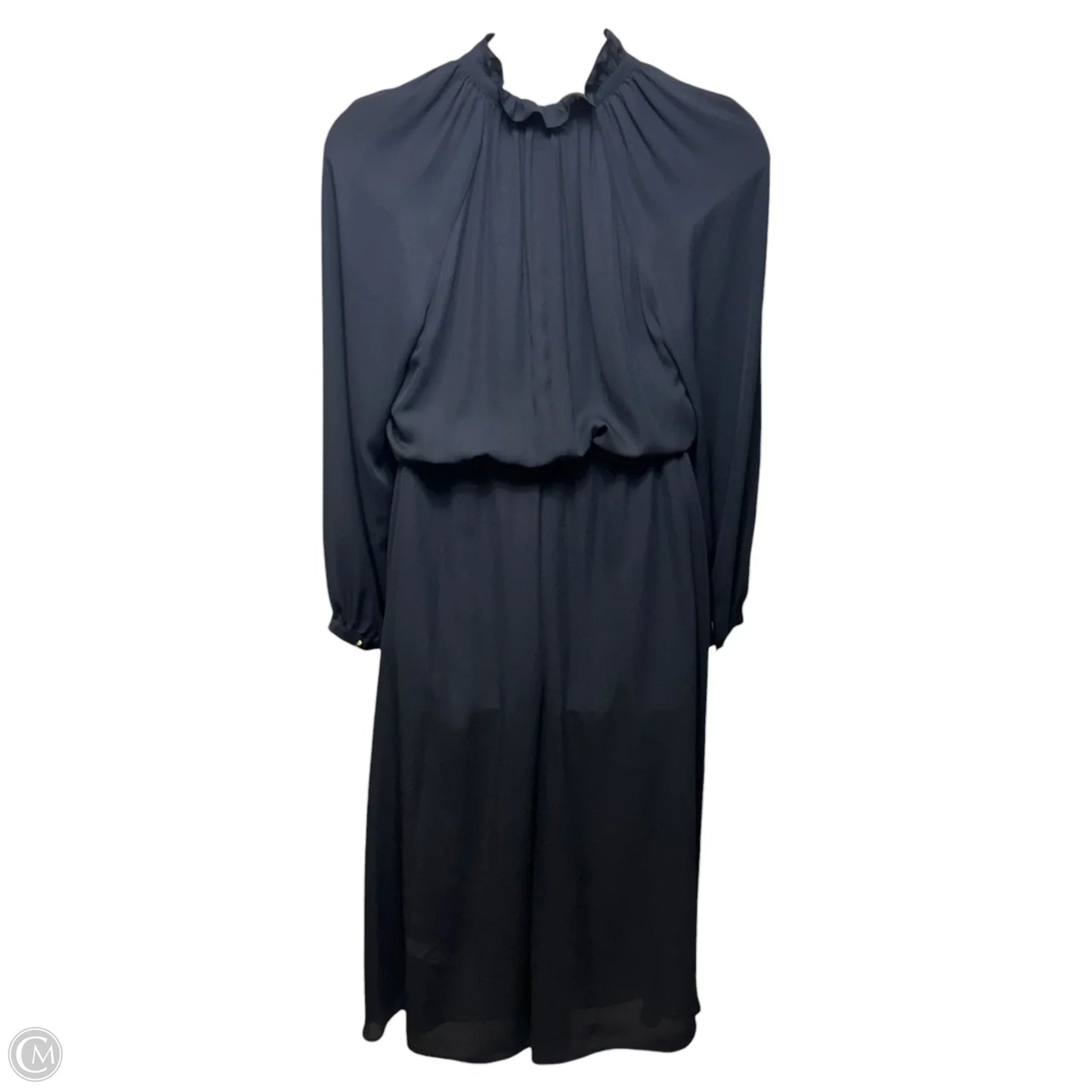 Long Dress With Victorian Collar By Claudie Pierlot In Black, Size: 10 (Fr 42)