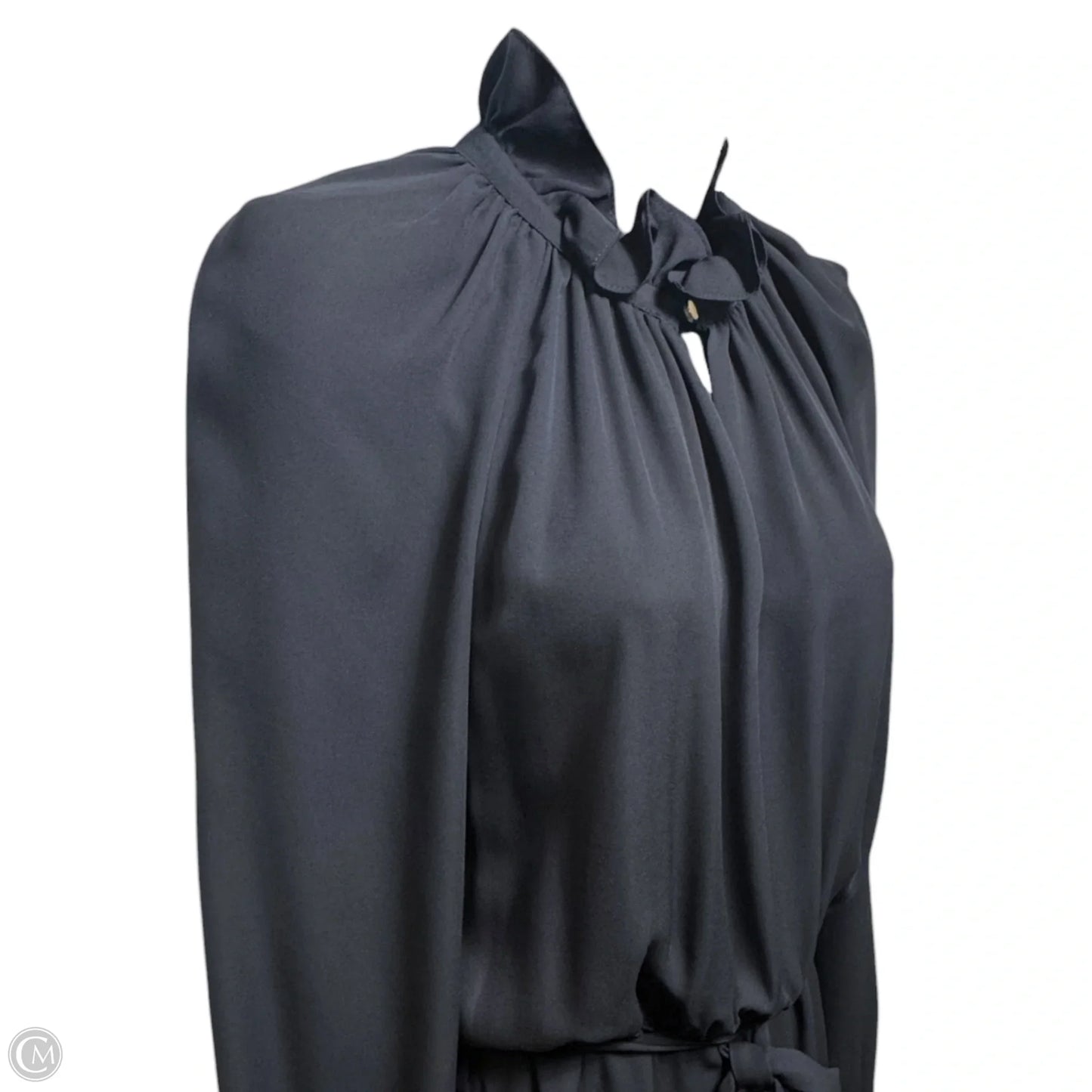 Long Dress With Victorian Collar By Claudie Pierlot In Black, Size: 2 (Fr 34)