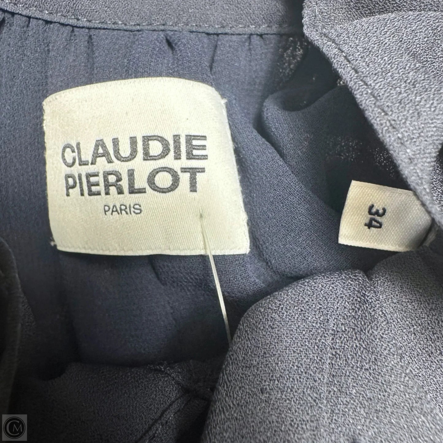 Long Dress With Victorian Collar By Claudie Pierlot In Black, Size: 2 (Fr 34)