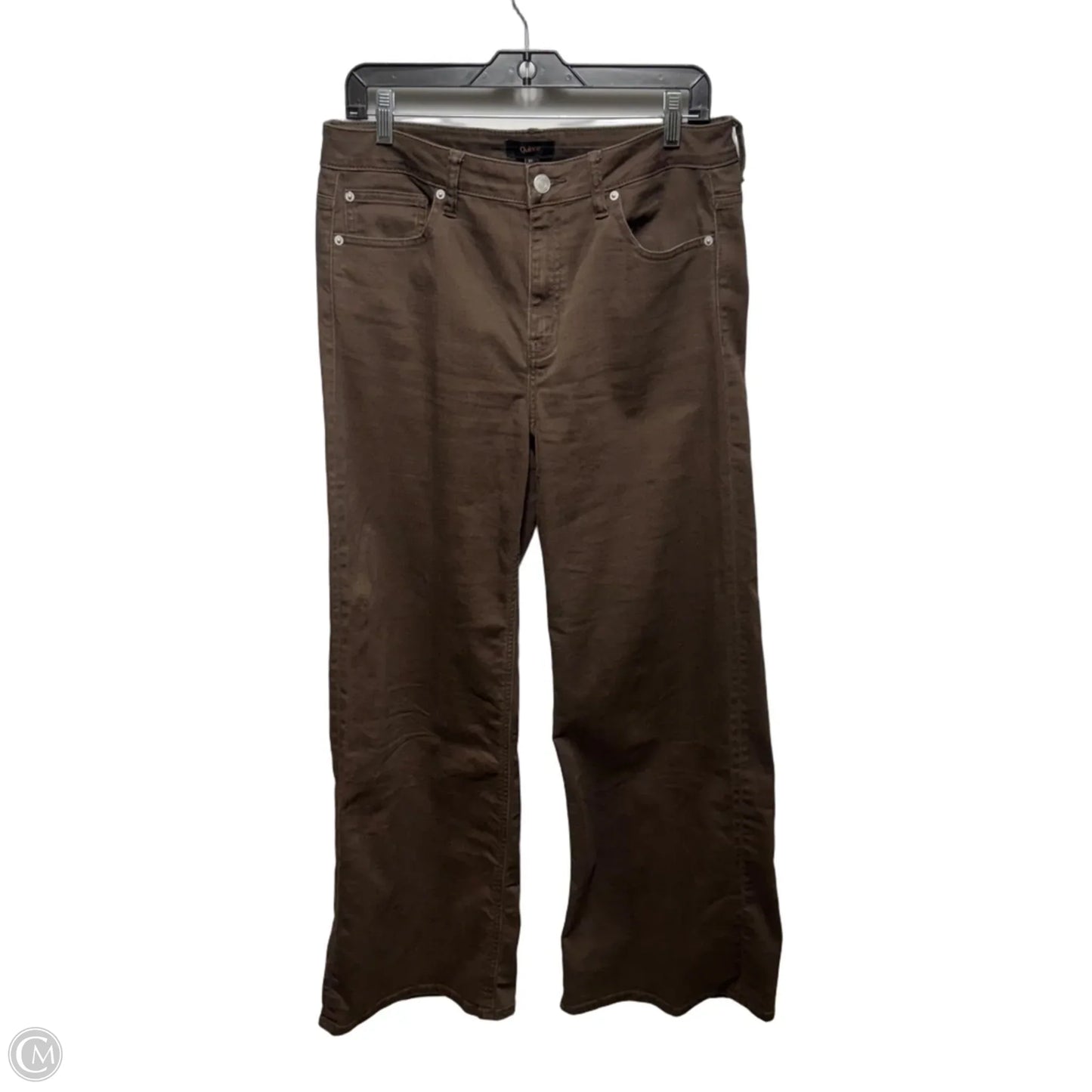 Pants Wide Leg By Quince In Brown, Size: 12/31