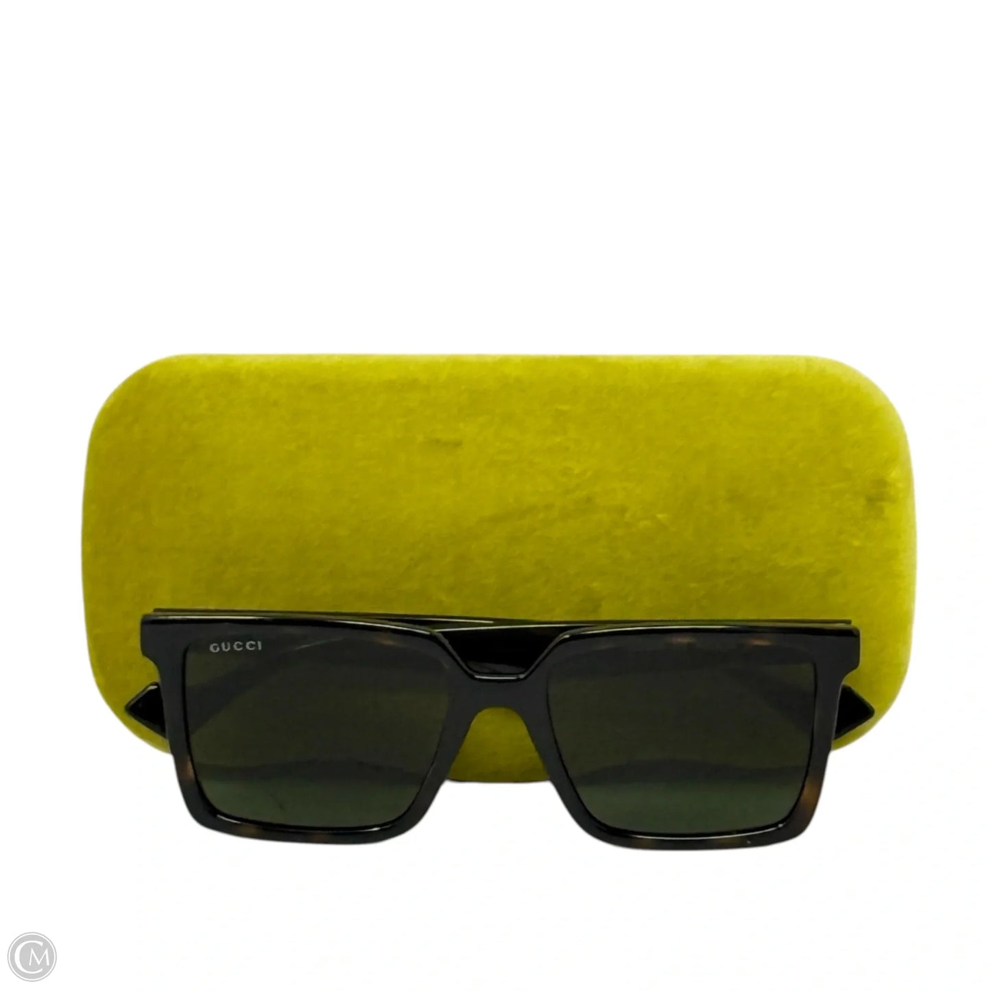 GG1540S-002 Havanna Square Men’s Sunglasses Luxury Designer By Gucci, Size: