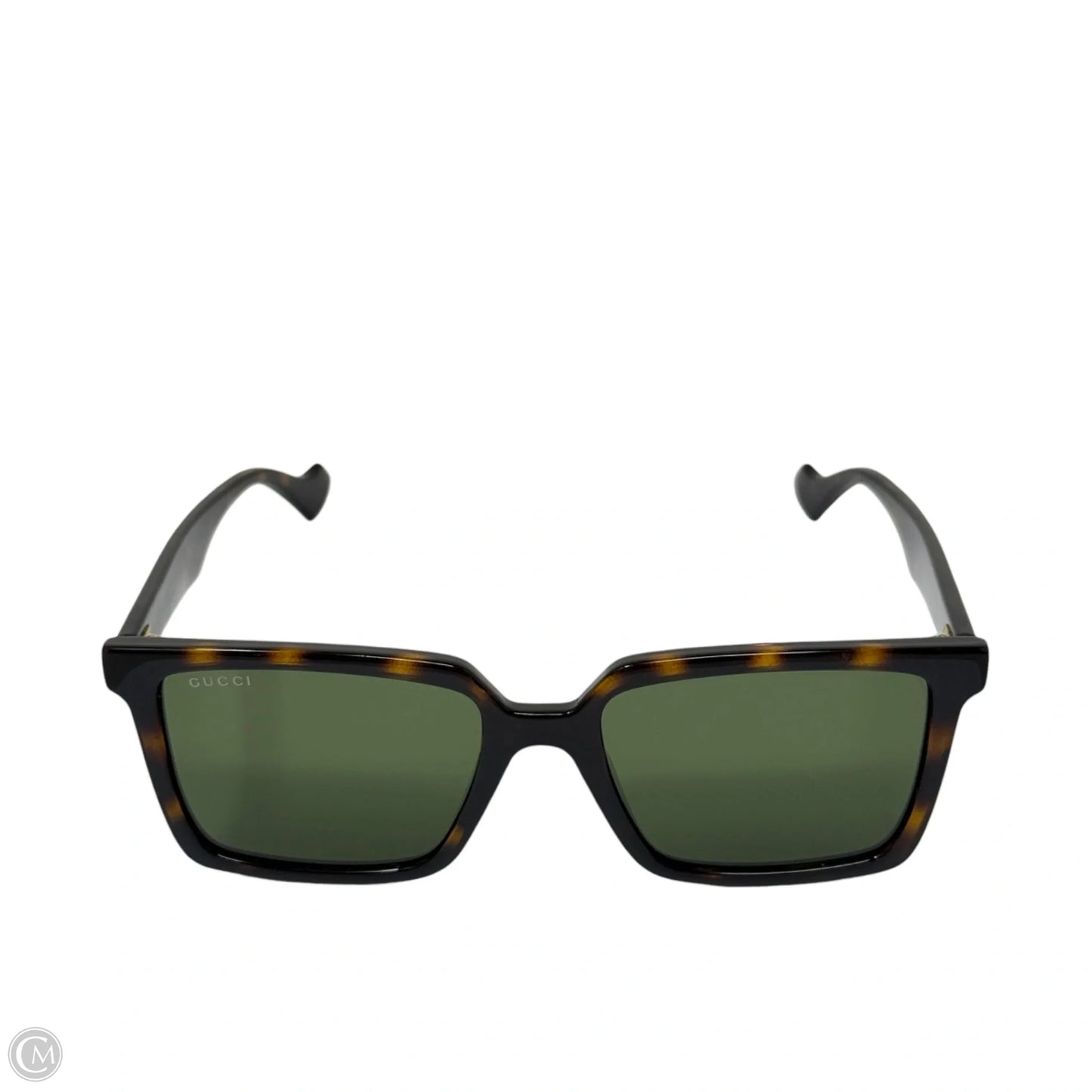 GG1540S-002 Havanna Square Men’s Sunglasses Luxury Designer By Gucci, Size: