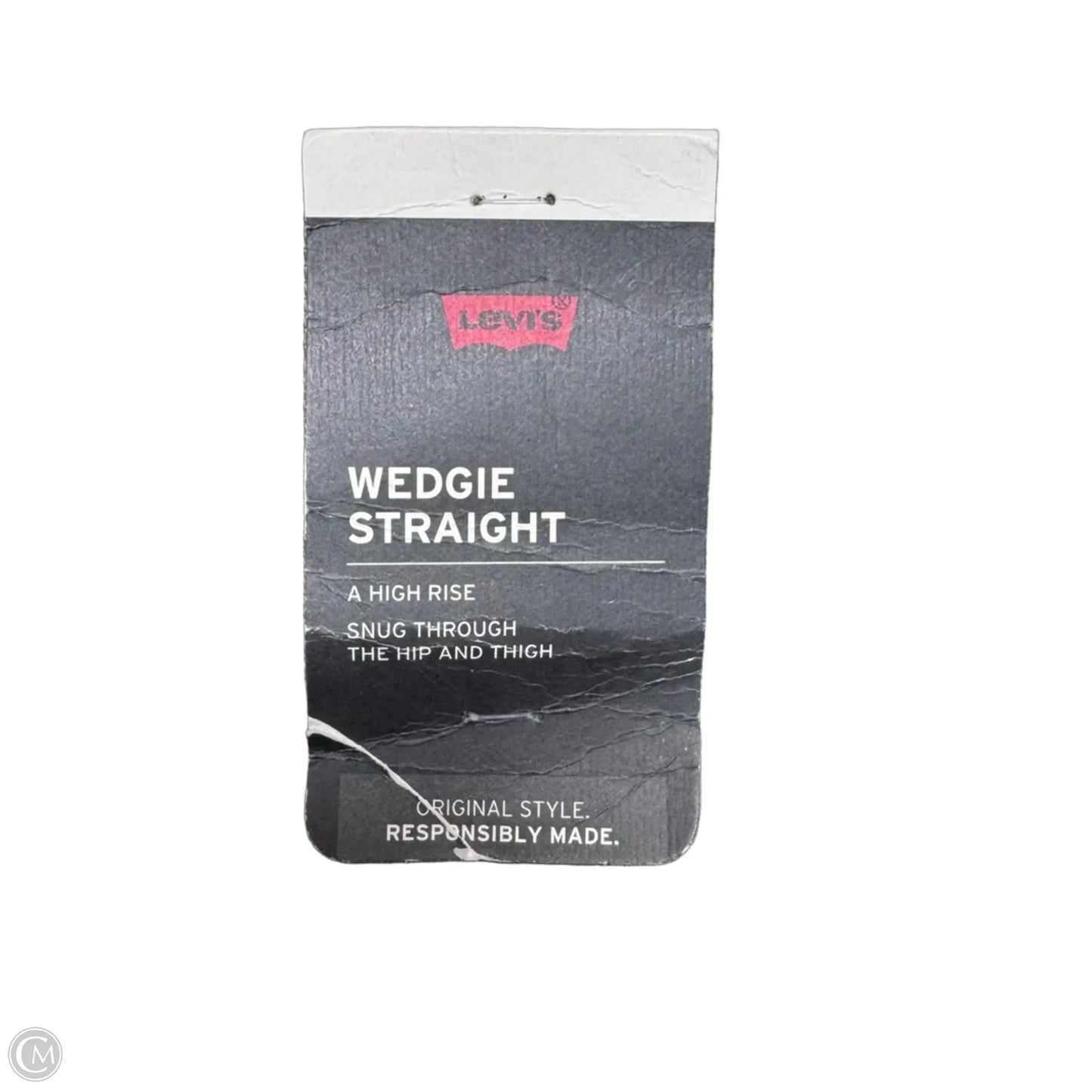 Wedgie Straight Jeans By Levis In Green Denim, Size: 8/29