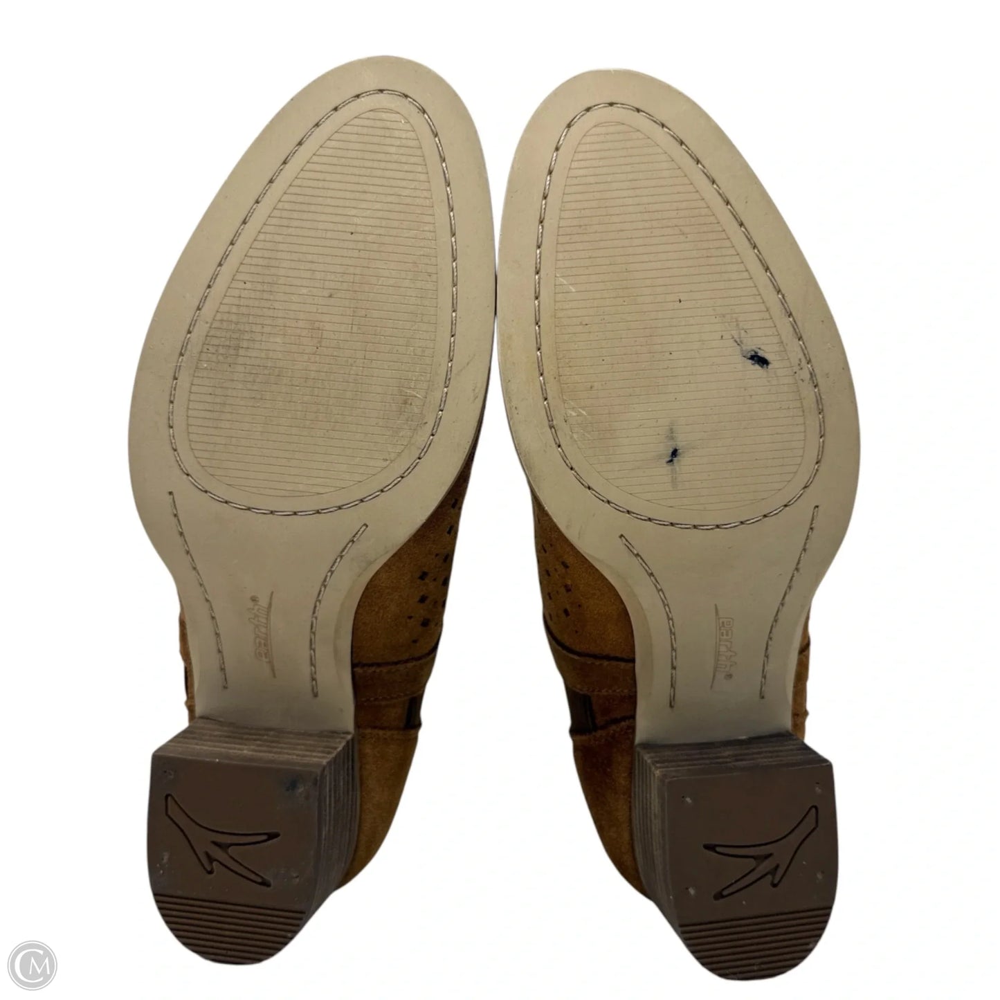 Keren Suede Ankle Booties By Earth In Tan, Size: 8.5