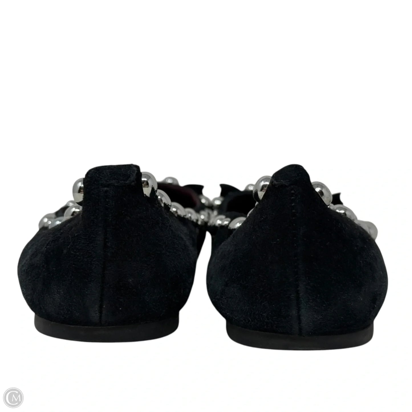 Studded Mouse Ballet Flats Luxury Designer By Marc Jacobs In Black, Size: 6 (36)