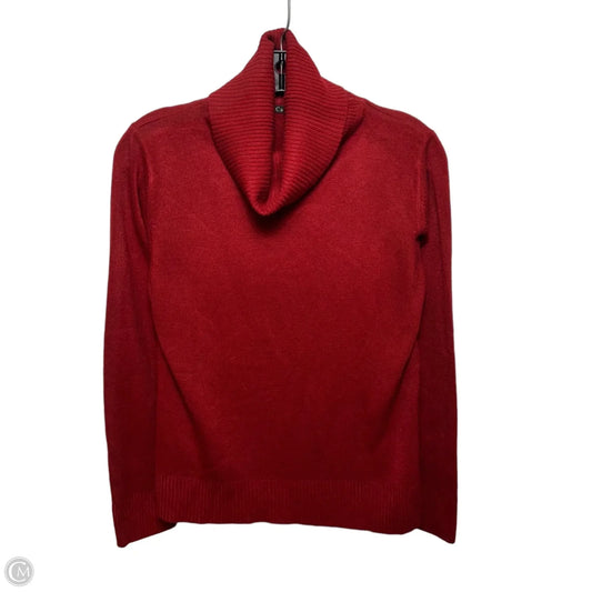 Turtleneck Sweater By Carol Rose In Red, Size: M