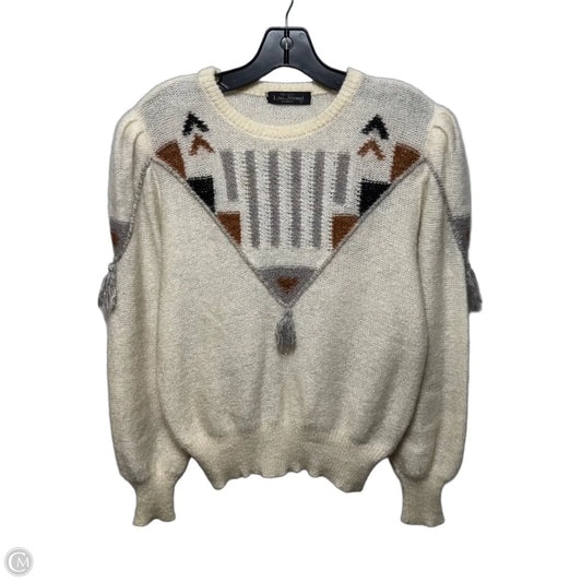 Sweater Mohair Blend By Louis Feraud In Cream, Size: M (Fr40)