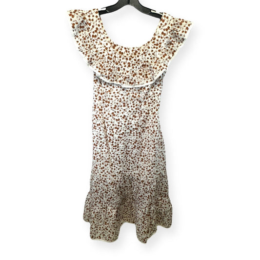 Brown & White Dress Casual Maxi Target-designer, Size Xs