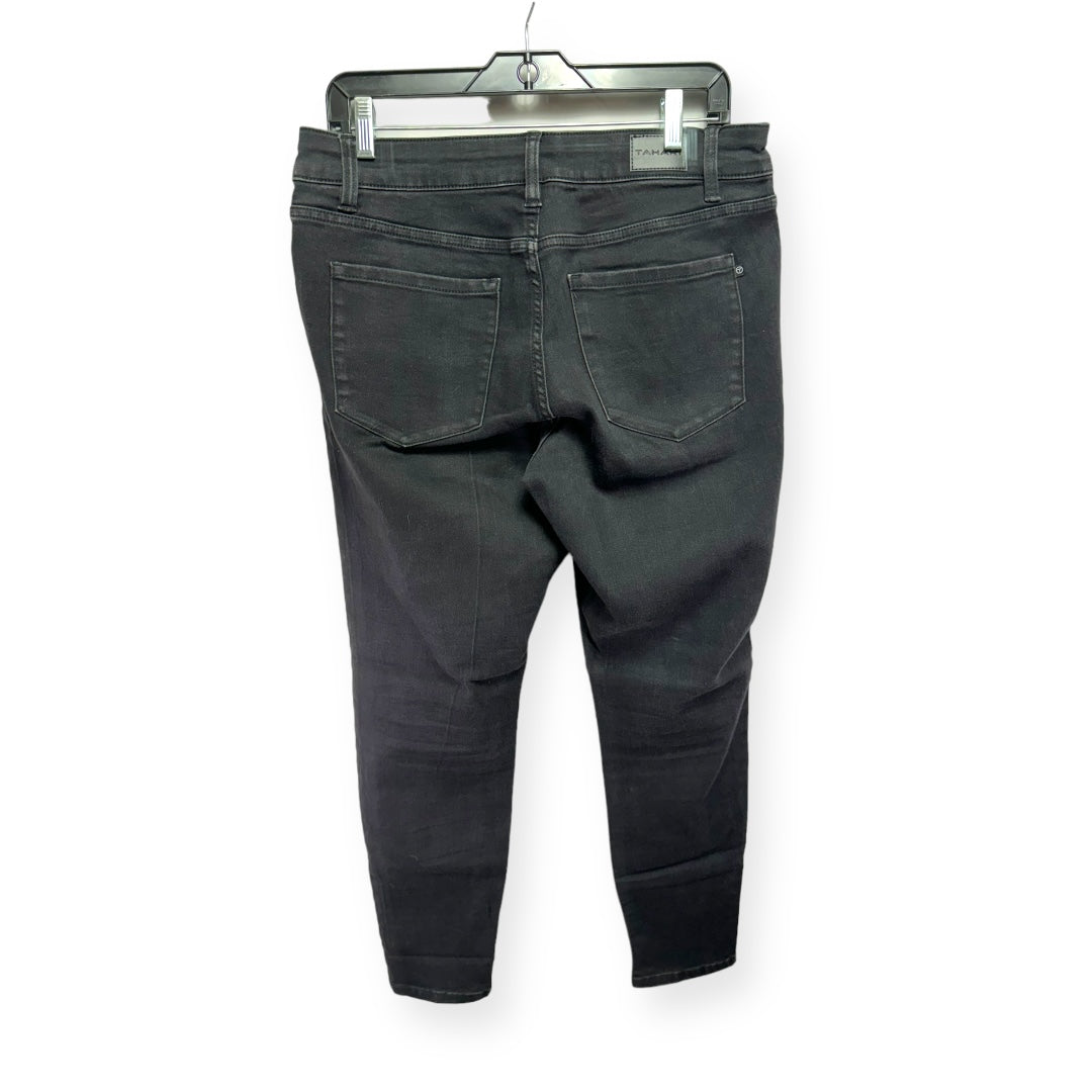 Black Denim Jeans Skinny Tahari, Size 14
