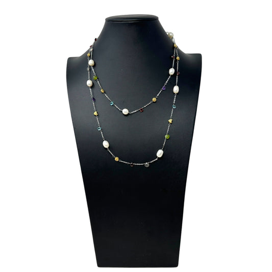 Eye Candy Pearl Long Necklace Designer By Brighton