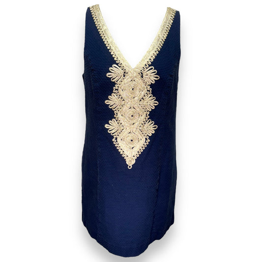 Junie Shift Dress Designer By Lilly Pulitzer In True Navy, Size: M