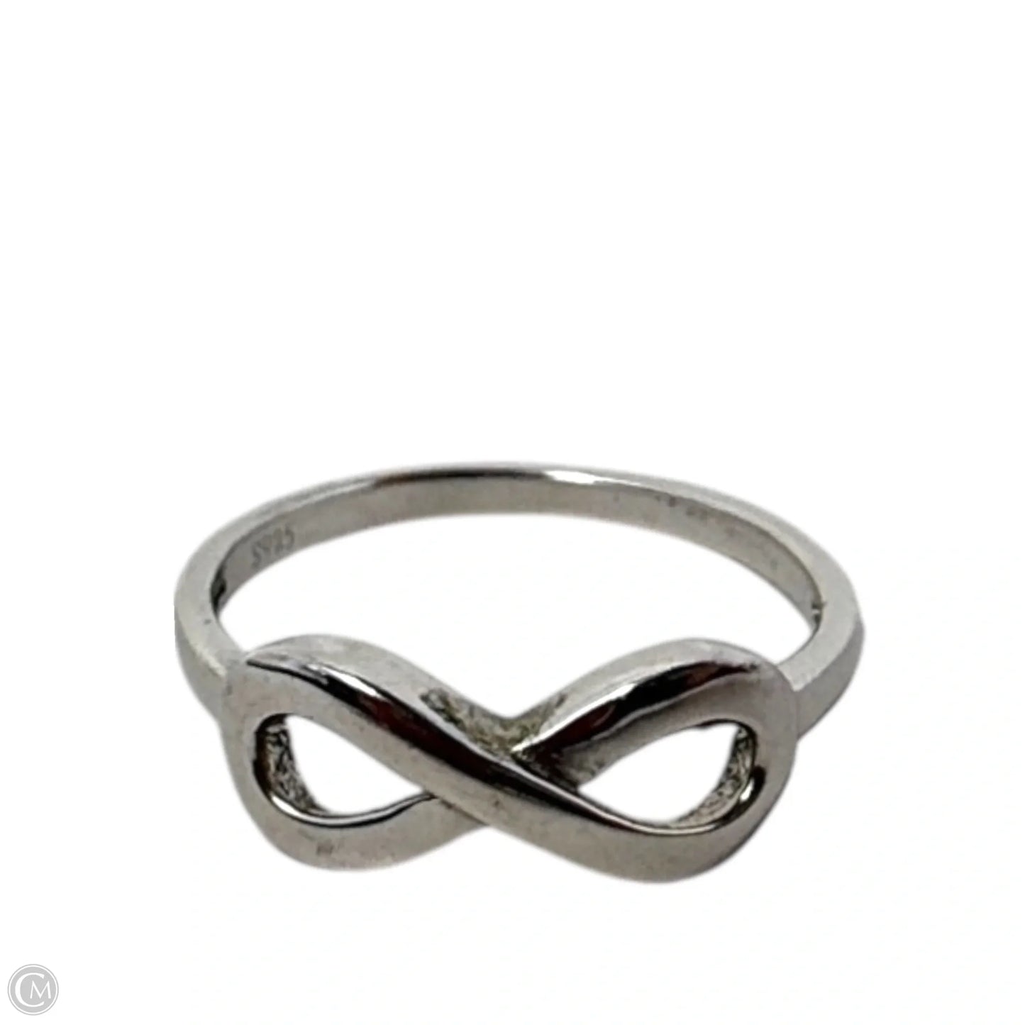 Sterling Silver Infinity Ring, Size: 8