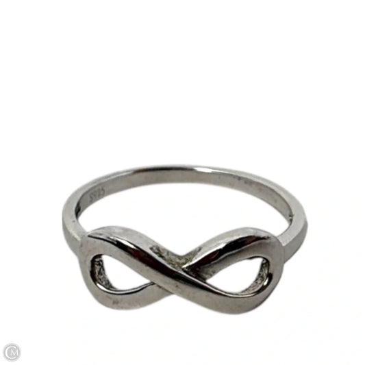 Sterling Silver Infinity Ring, Size: 8