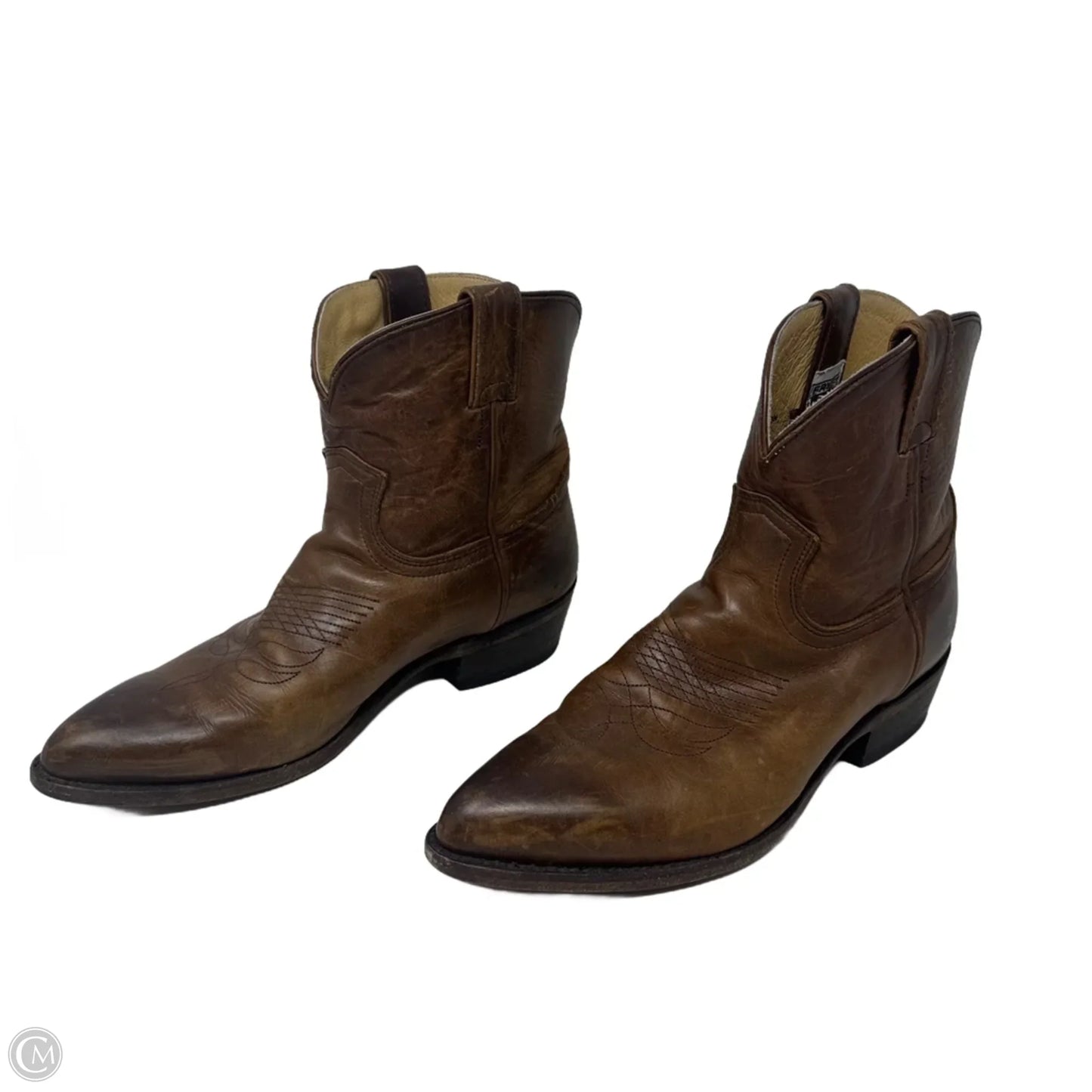 Billy Short Boots Designer By Frye In Brown, Size: 10