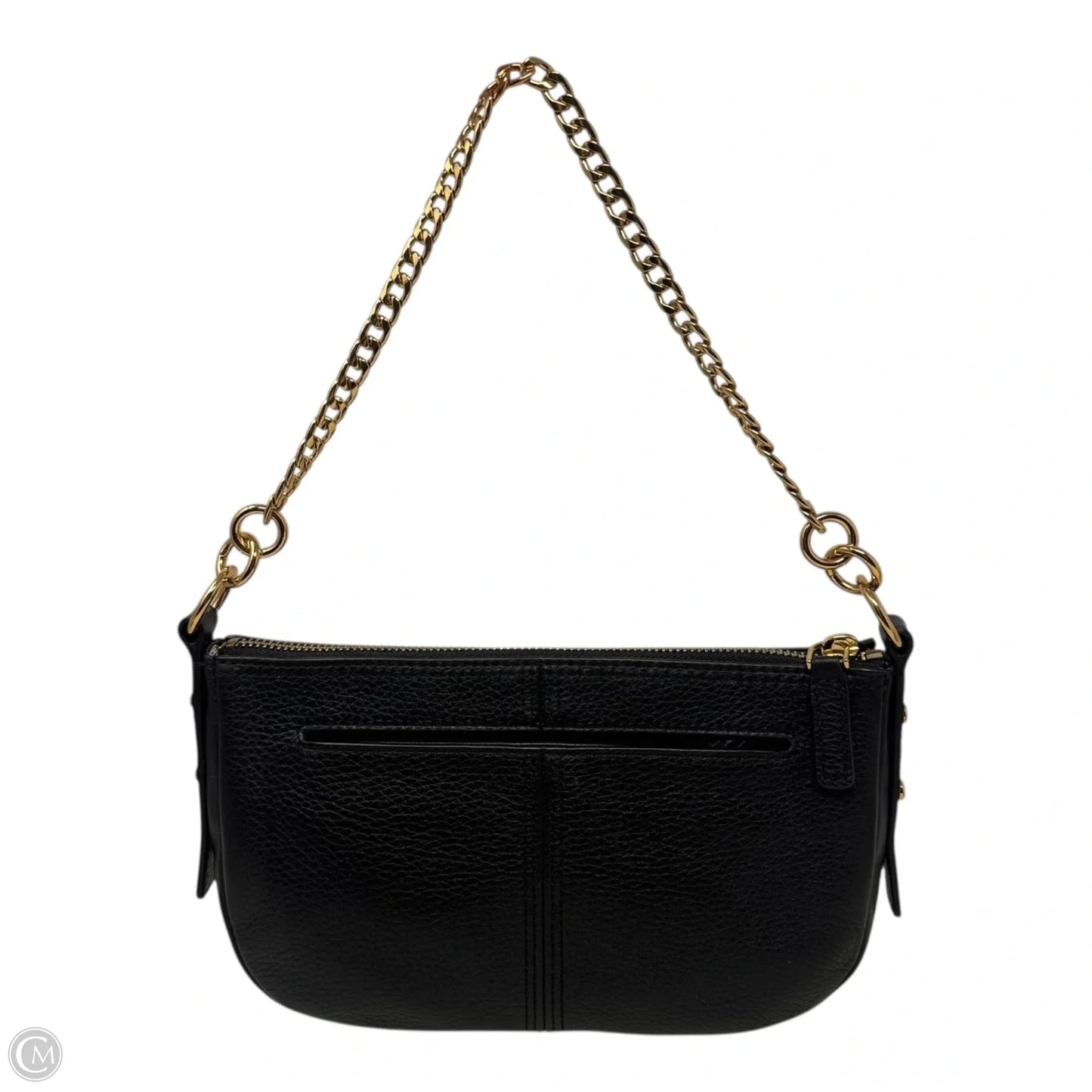 Chain Strap Mini Shoulder Handbag Leather By Fossil, Size: Small