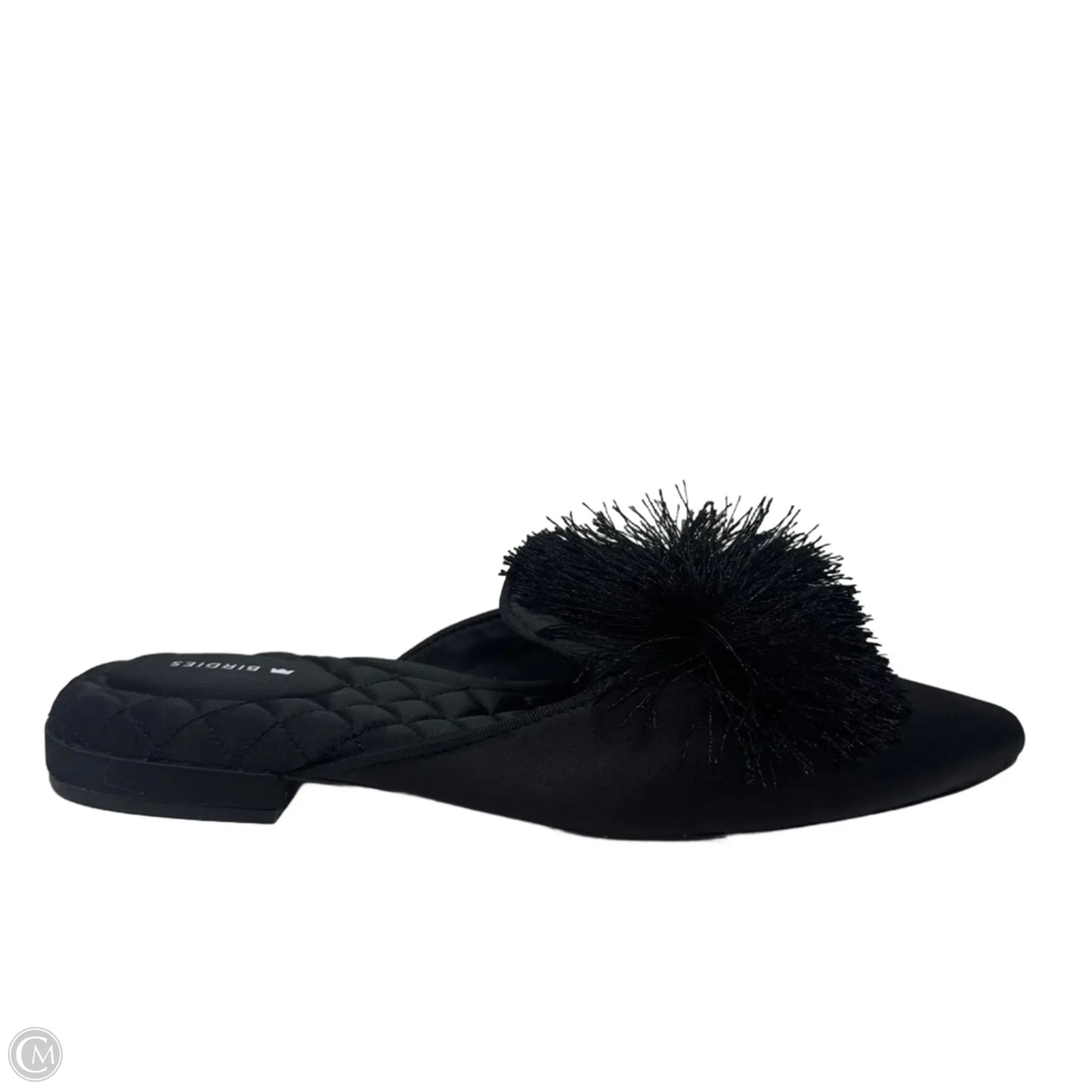 Dove Pom Mule Shoes Flats By Birdies In Black, Size: 9