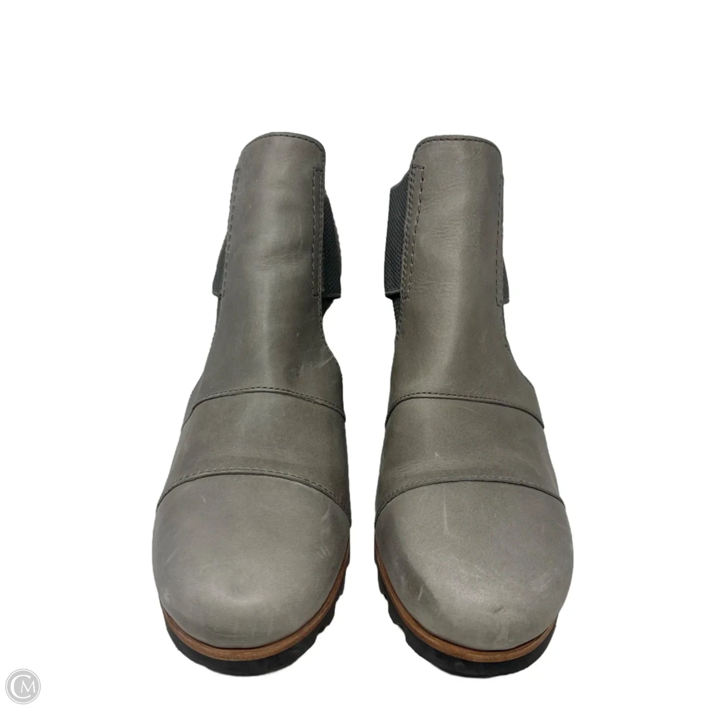 Addington Cutout Boots Ankle Heels By Sorel In Grey, Size: 9.5