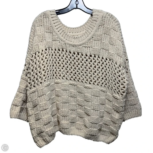 Sweater By Moth In Cream, Size: L