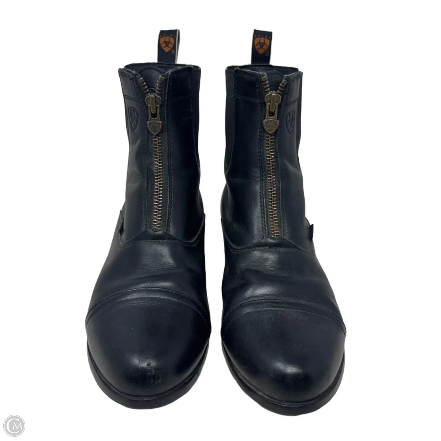 Heritage Paddock Zip Boots Ankle Flats By Ariat In Black, Size: 8.5