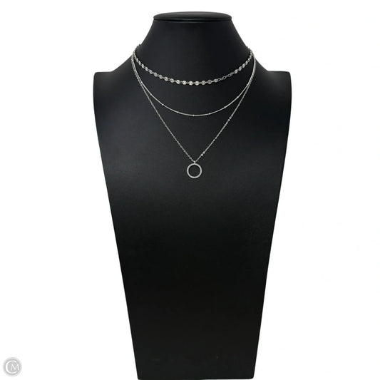 Silver Tone Trio Chain Layered Necklace By Chicos