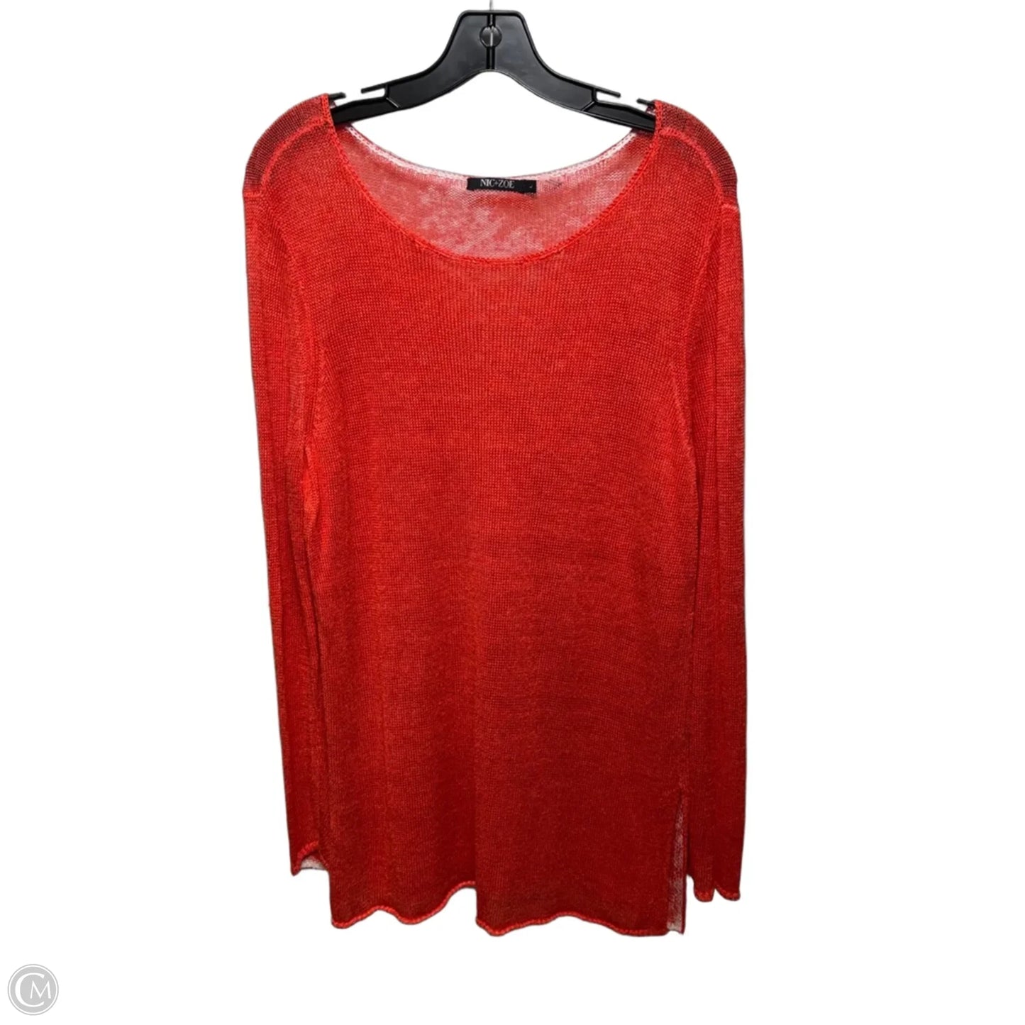 Sweater By Nic + Zoe In Orange, Size: L