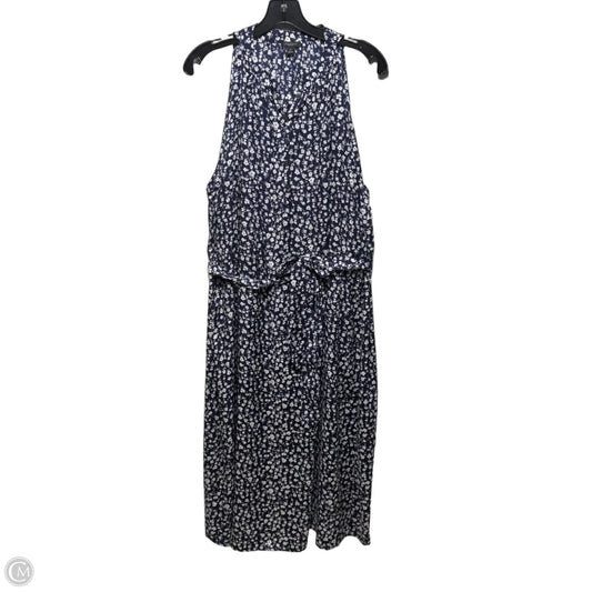 Dress Casual Midi By Ann Taylor In Floral Print, Size: Xl