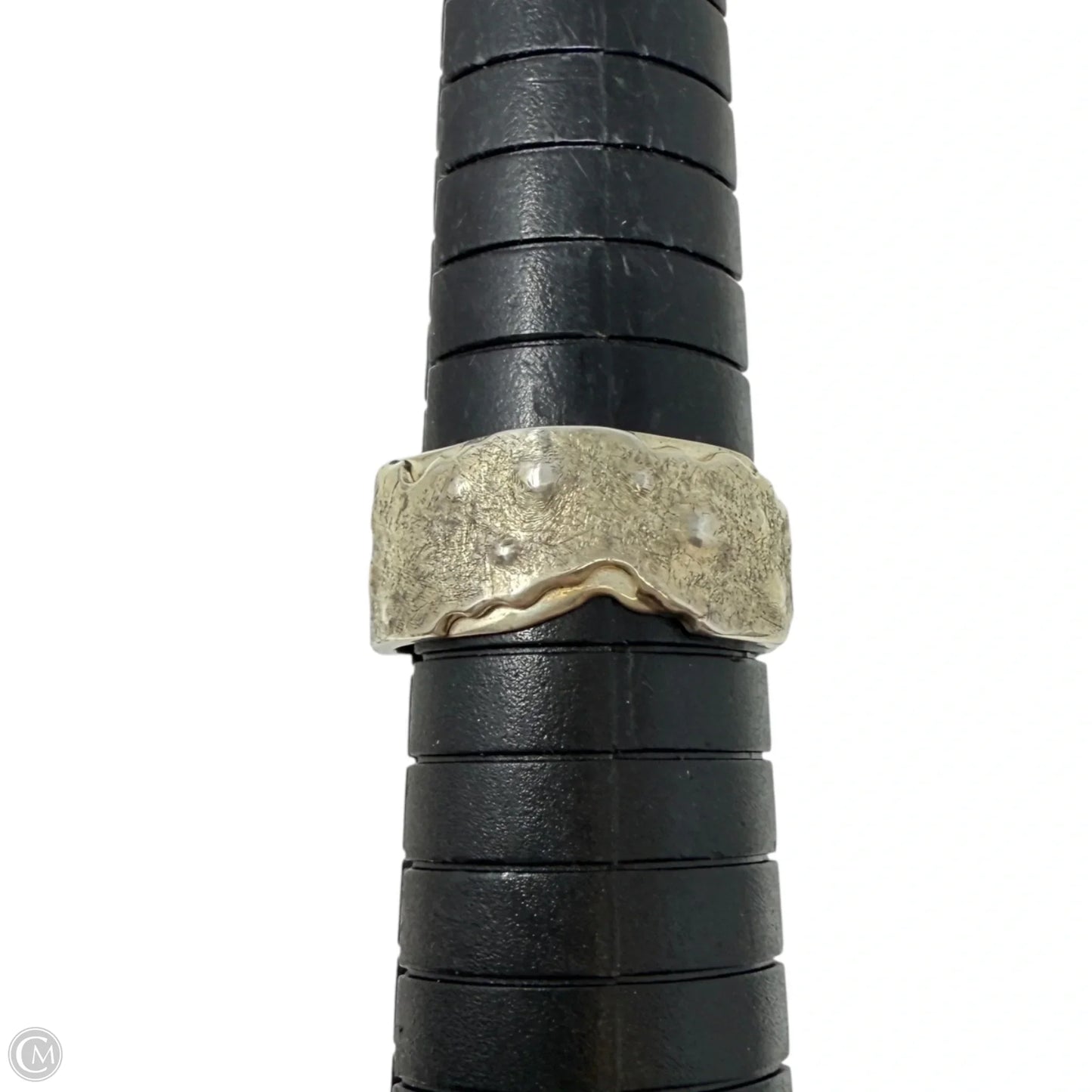 Silver Tone Band Ring, Size: 8