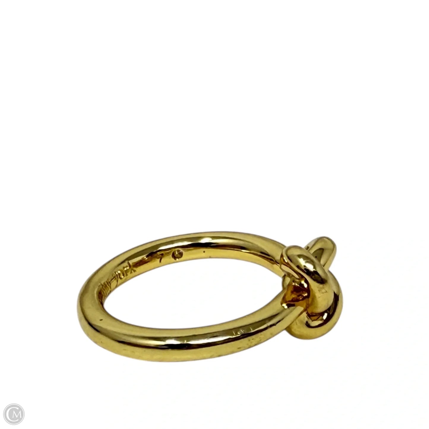 Gold Tone Double Knot Ring Designer By Kate Spade, Size: 7