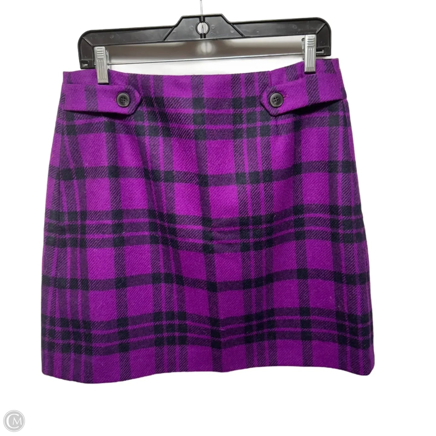 Mini Skirt By Hobbs In Plaid Pattern, Size: 8