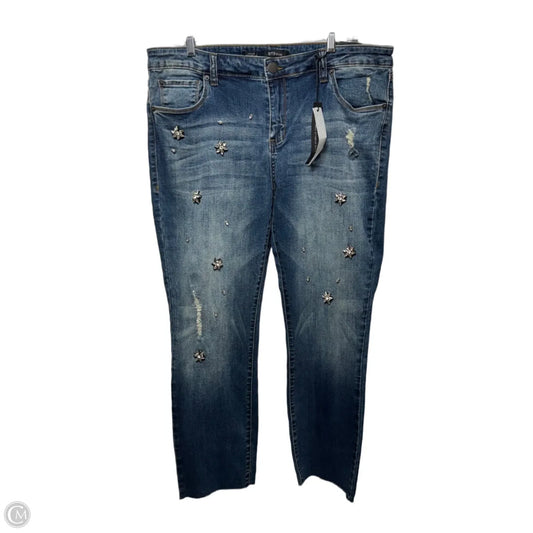 Jeans Straight By Sts Blue In Blue Denim, Size: 3x