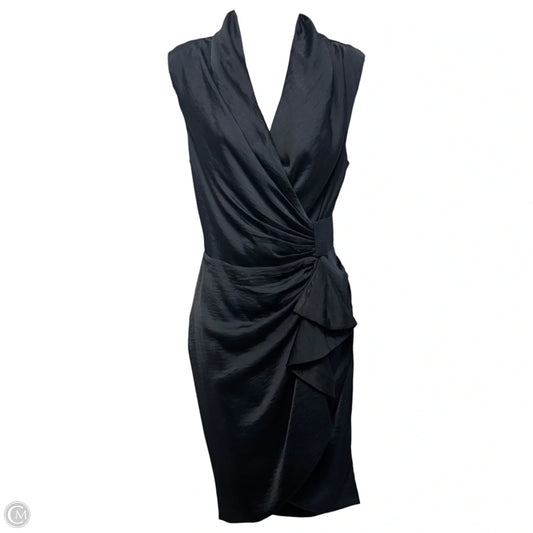 Cancity Draped Wrap Dress Designer By All Saints In Black, Size: 2