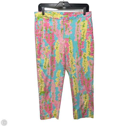 Vintage Capri Pants Designer By Lilly Pulitzer In Floral Print, Size: 10