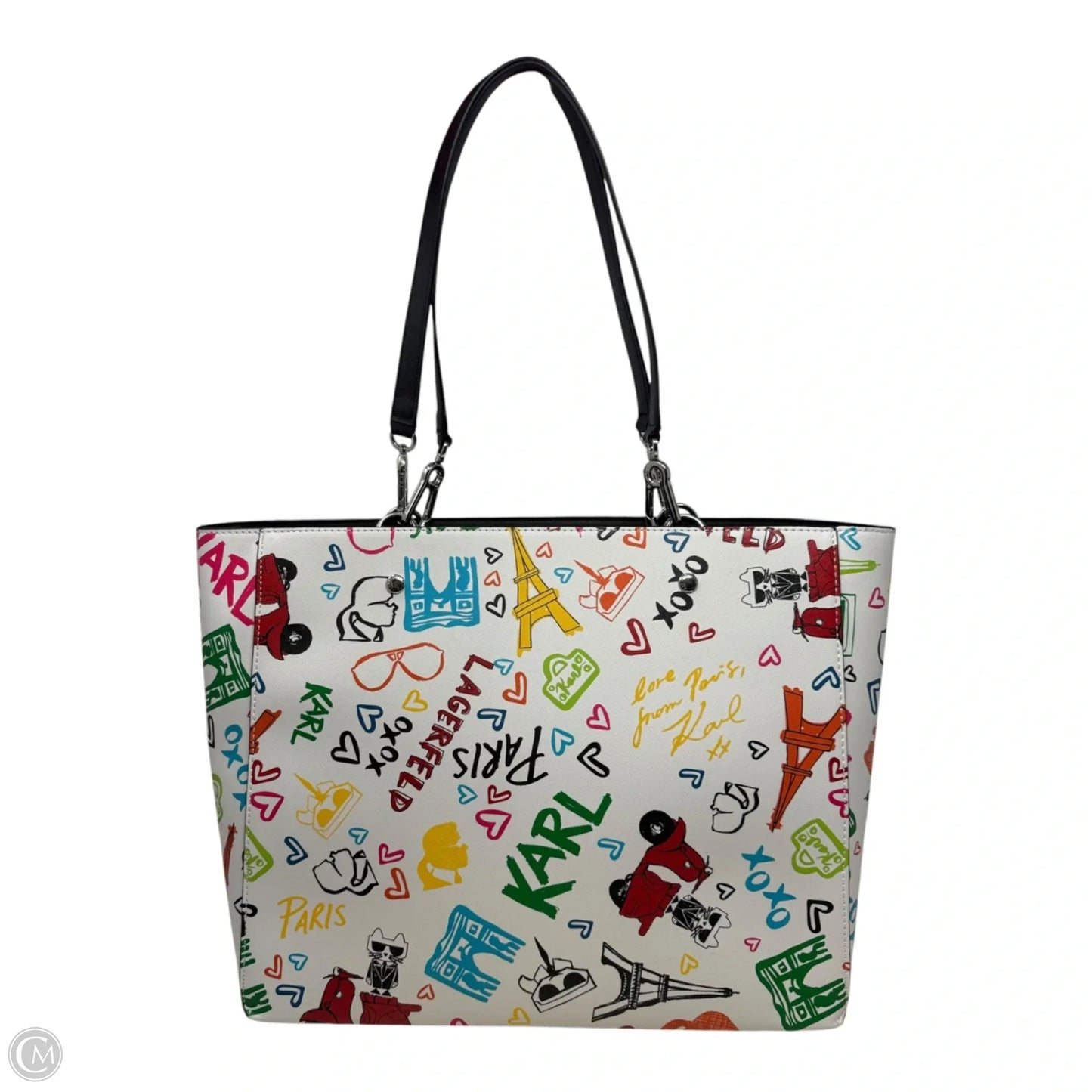 Adele Tote Designer By Karl Lagerfeld, Size: Large